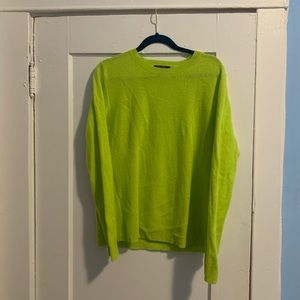 Green cashmere sweater